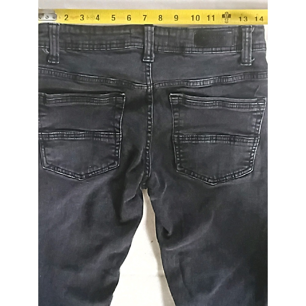 Kenneth Cole New York Mens Black Stretch Denim Jeans Slim Straight 30x32